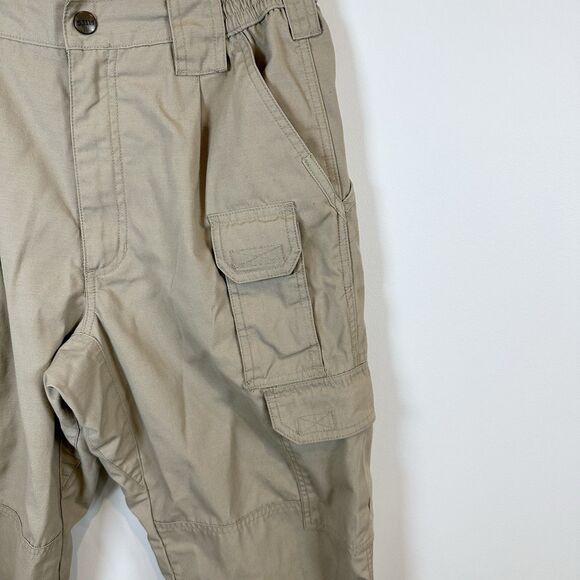 511 Tactical Taclite Pro Cargo Pants Men 30x30 Khaki Tan Ripstop Gusset Hunting - Picture 2 of 11